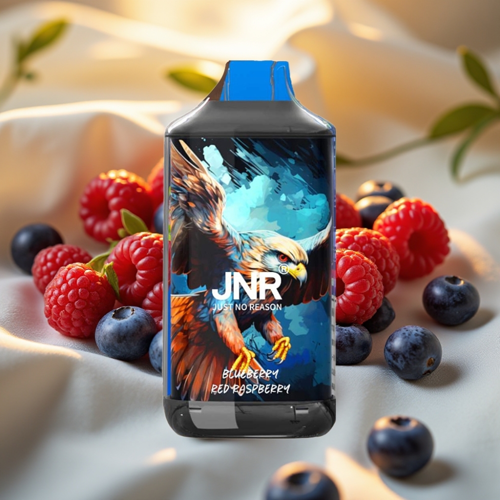 JNR Falcon 16000 Puffs Myrtille Framboise Rouge - 850mAh, 22ml, Dual Mesh Coil