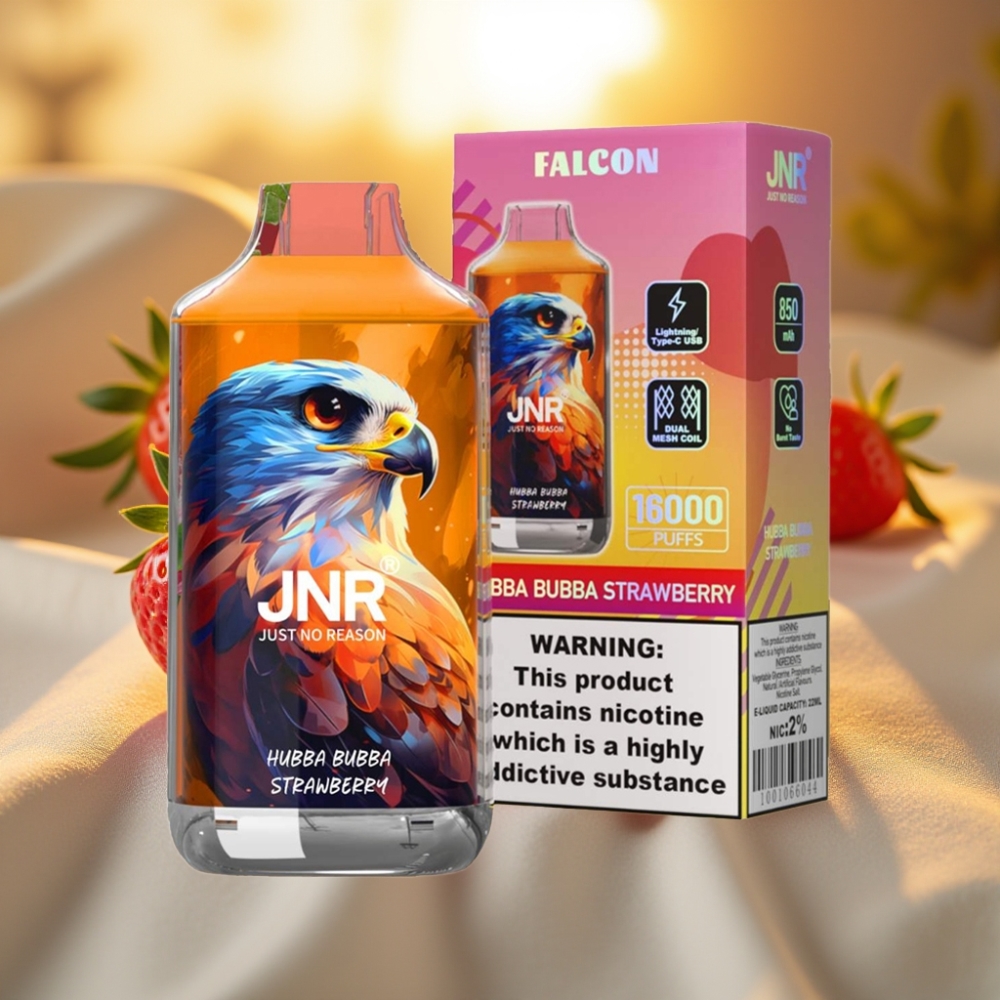 JNR Falcon Fraise Hubba Bubba 16000 Puffs 22ml 850mAh Dual Mesh