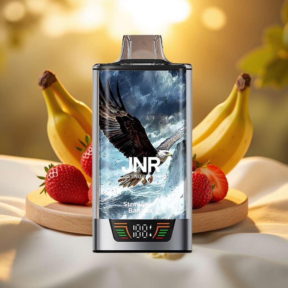 JNR Falcon Pro 28000 Disposable Vape Fraise Banane 30ml 28000 Puffs 5% Nicotine