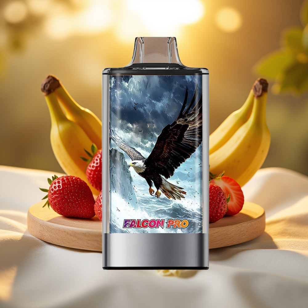 JNR Falcon Pro 28000 Disposable Vape Fraise Banane 30ml 28000 Puffs 5% Nicotine
