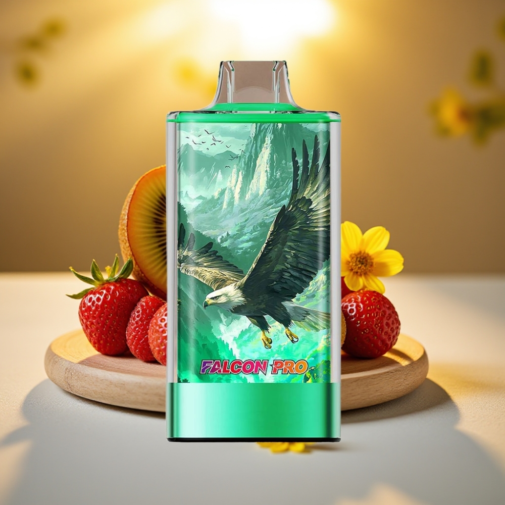 JNR Falcon Pro 28000 Disposable Vape Fraise Kiwi 30ml 28000 Puffs 5% Nicotine