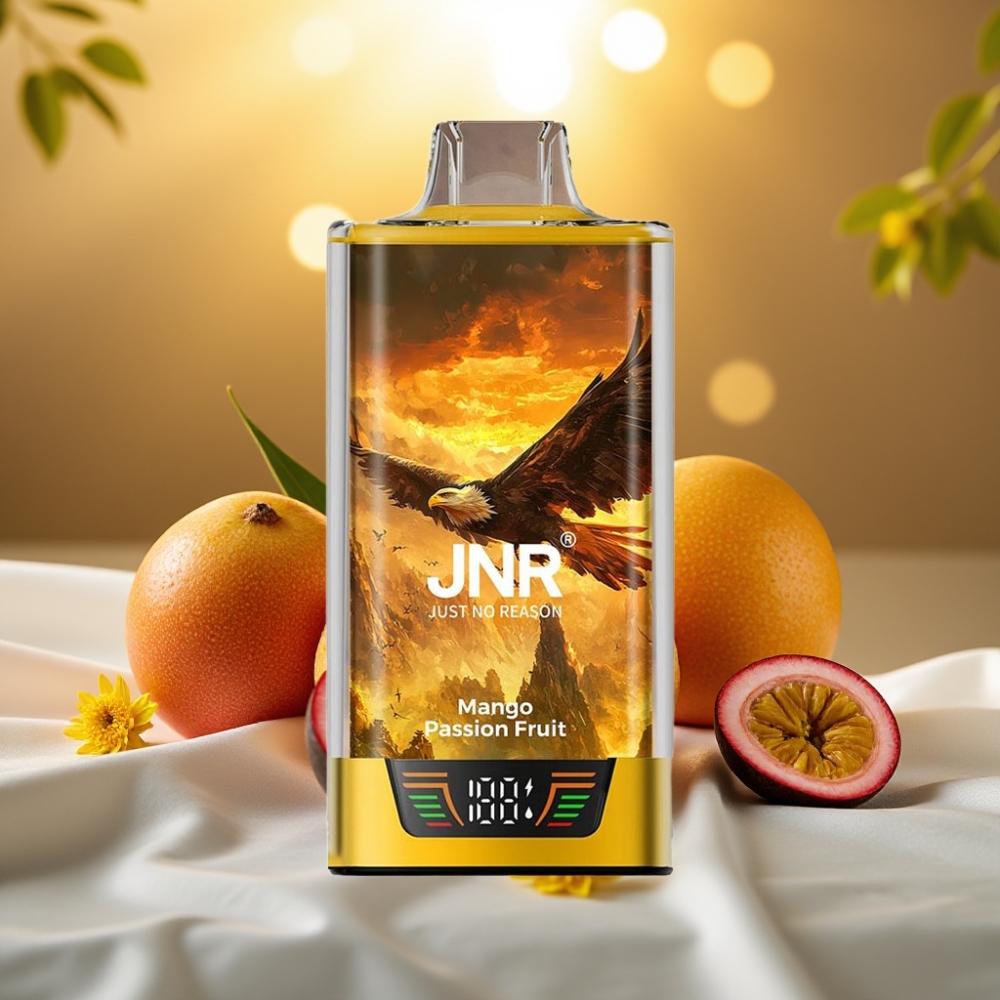JNR Falcon Pro 28000 Disposable Vape Mangue Fruit de la Passion 30ml 5% 28000 Puffs