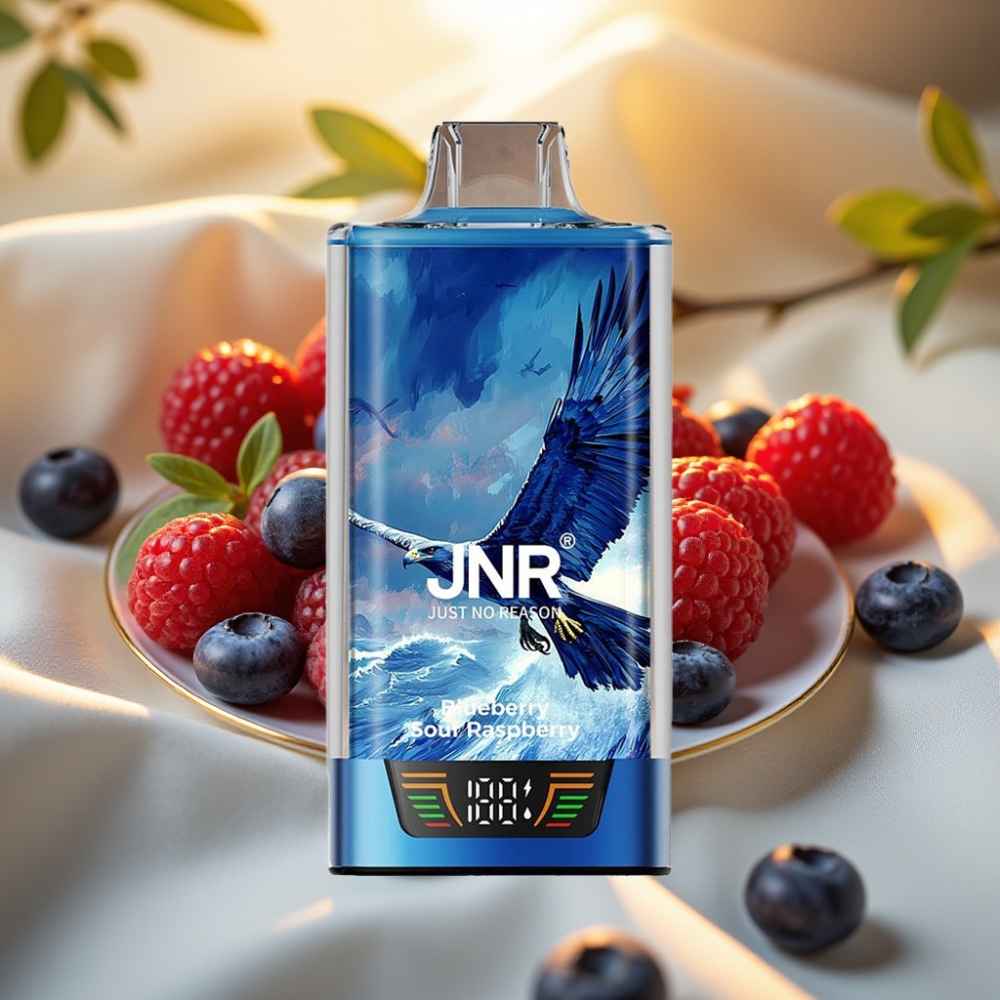 JNR Falcon Pro 28000 Disposable Vape Myrtille Framboise Acidulée 30ml 5% 28000 Puffs