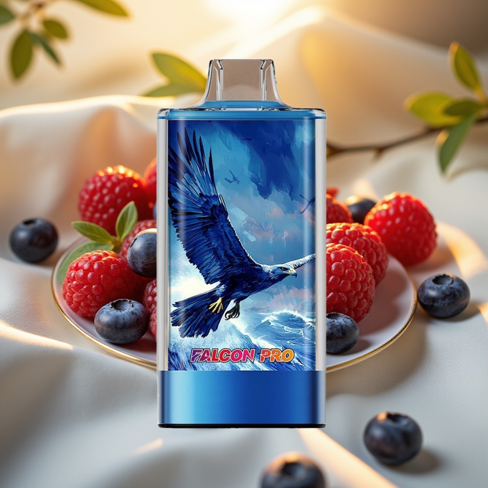 JNR Falcon Pro 28000 Disposable Vape Myrtille Framboise Acidulée 30ml 5% 28000 Puffs