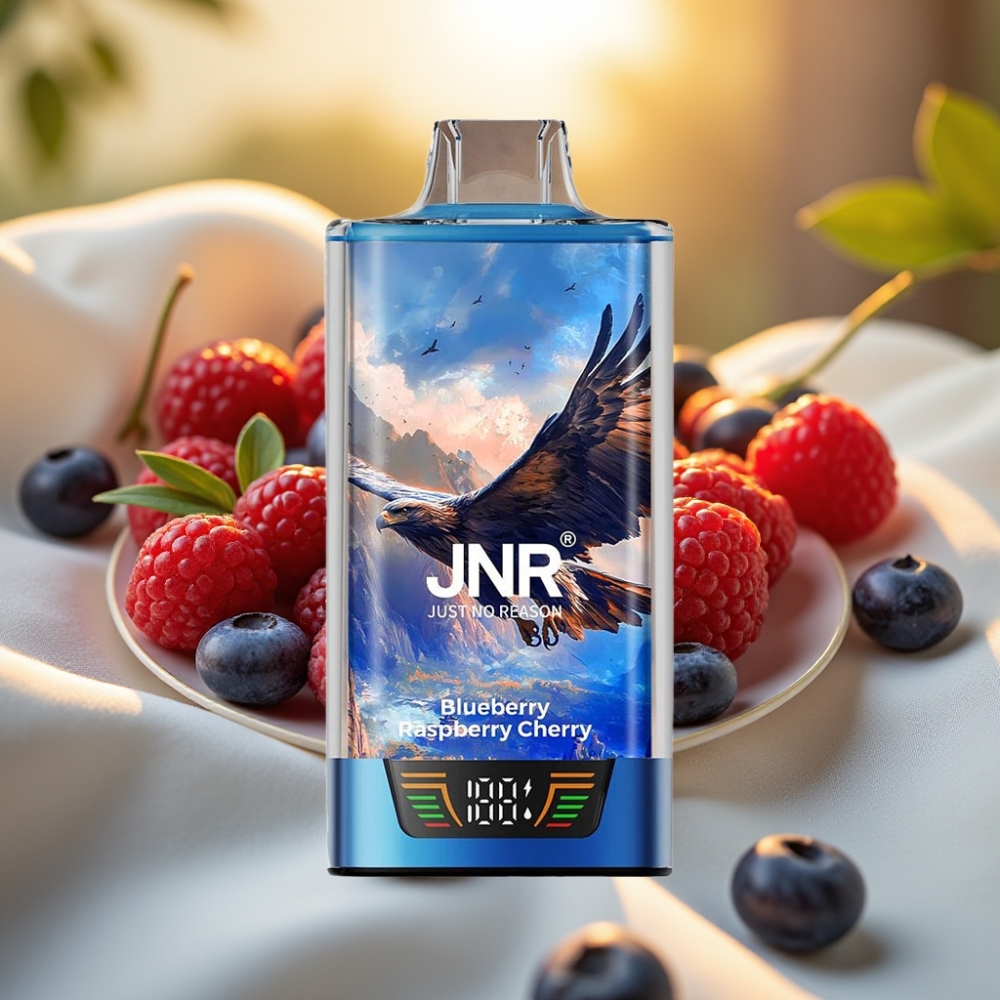 JNR Falcon Pro 28000 Disposable Vape Myrtille Framboise Cerise 30ml 950mAh 5%