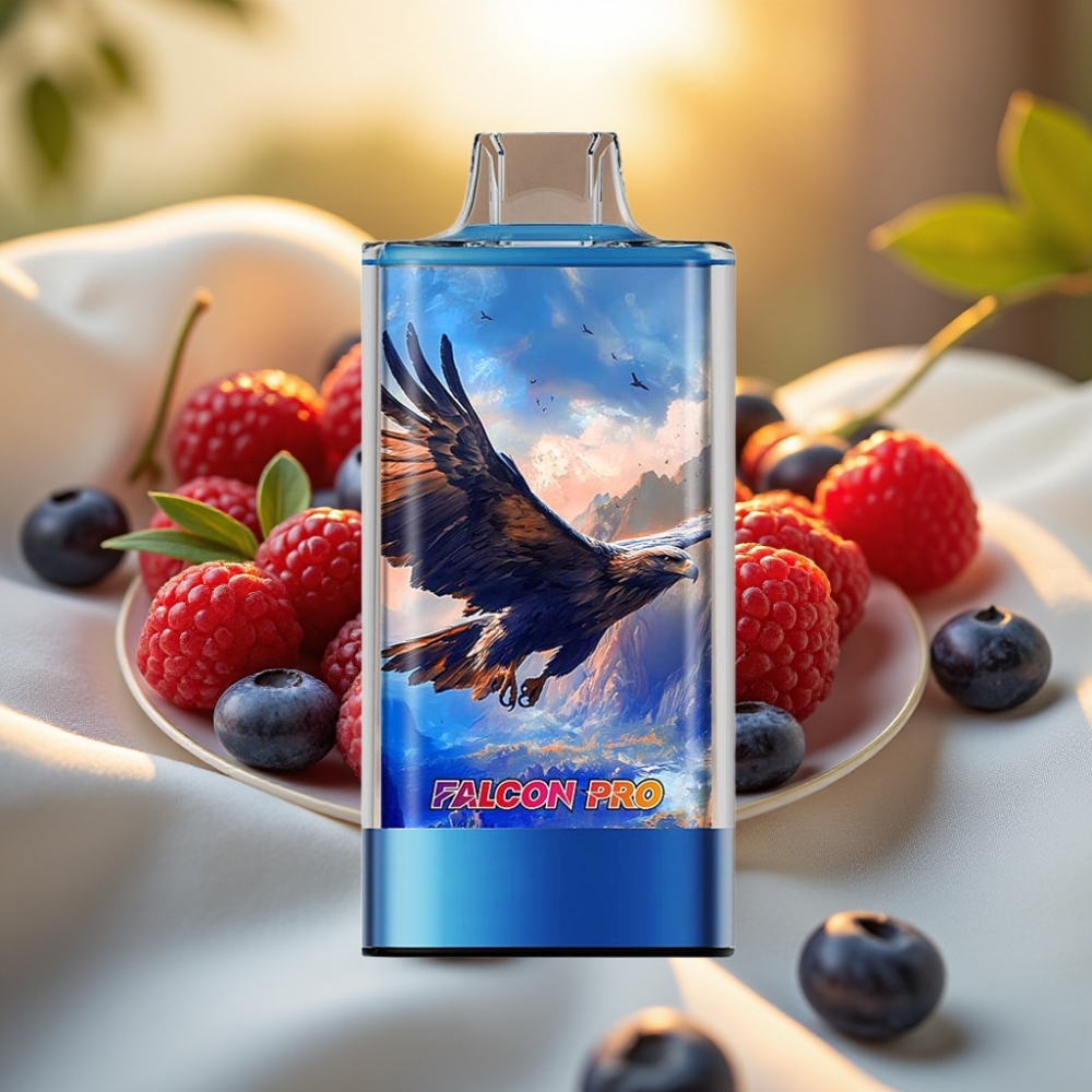 JNR Falcon Pro 28000 Disposable Vape Myrtille Framboise Cerise 30ml 950mAh 5%