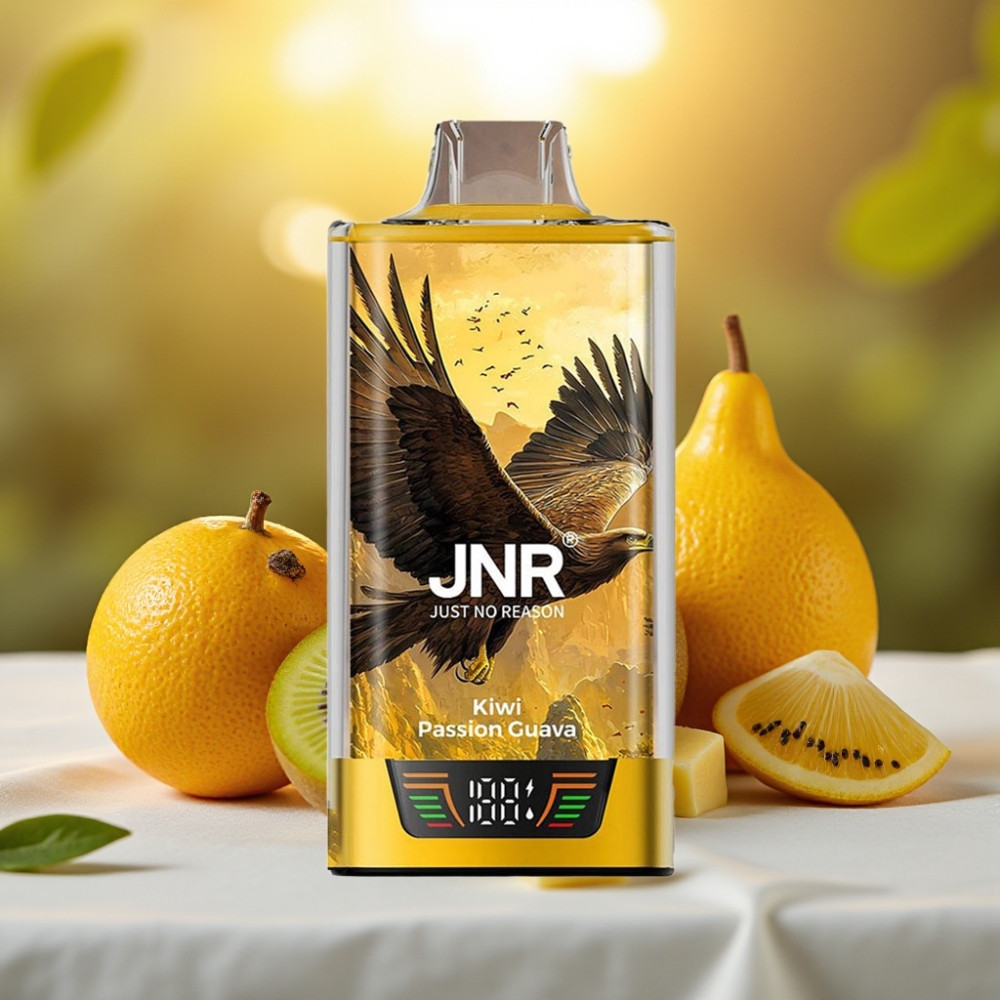JNR Falcon Pro 28000 Kiwi Passion Goyave 30ml 5% 950mAh Dual Mesh USB-C