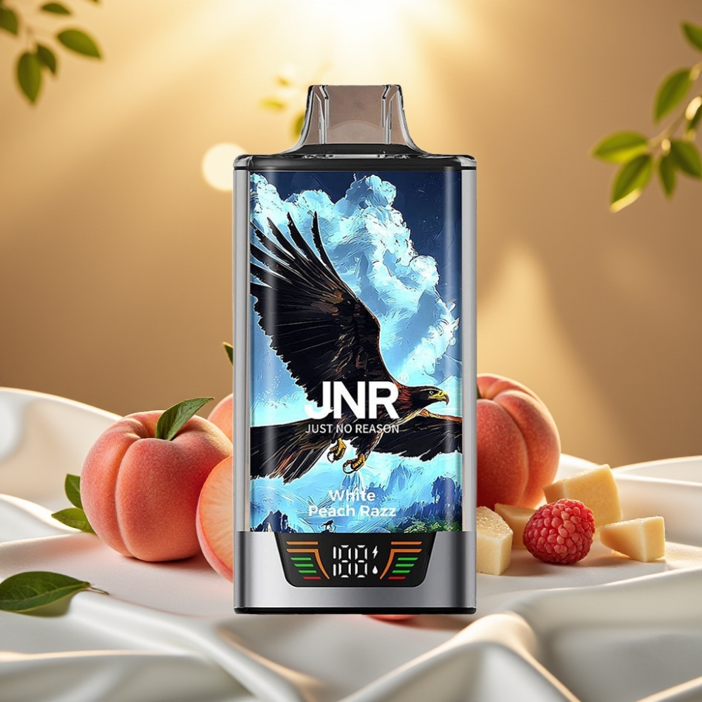 JNR Falcon Pro 28000 Pêche Blanche Framboise 30ml 5% 950mAh