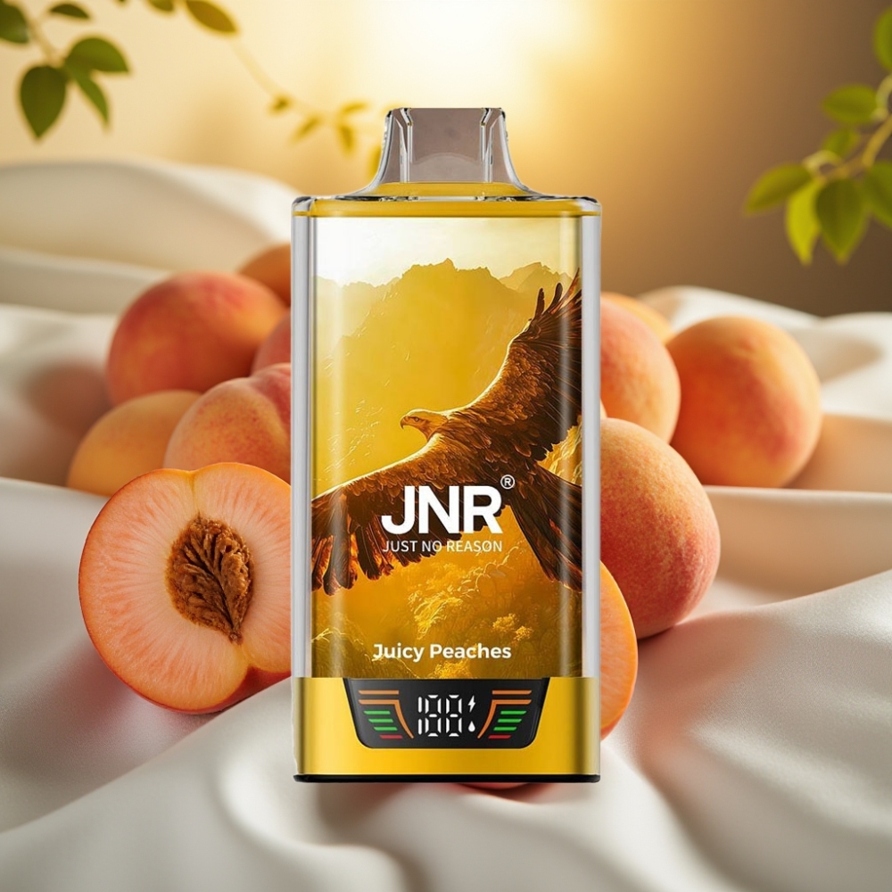 JNR Falcon Pro 28000 Pêche Juteuse 30ml/950mAh/5% Nicotine/Dual Mesh