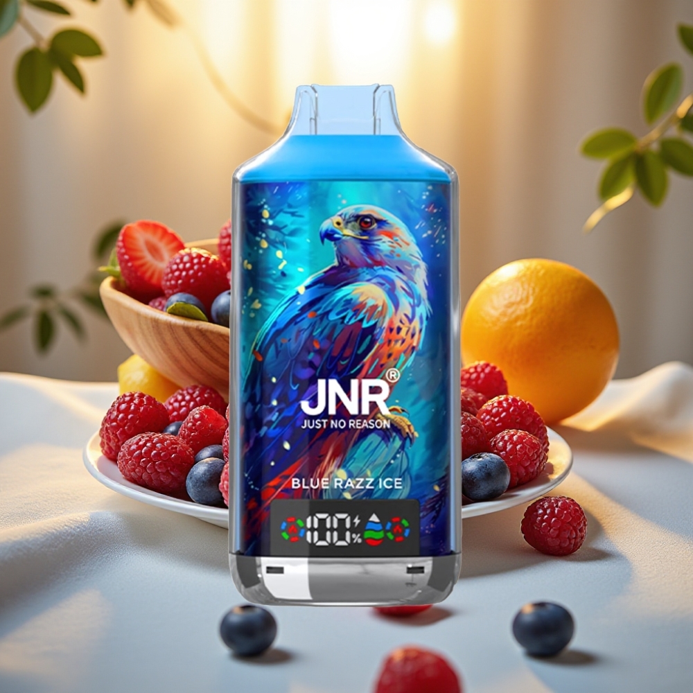 JNR Falcon X 18000 Puffs Blue Razz Ice 24ml 750mAh Dual Mesh