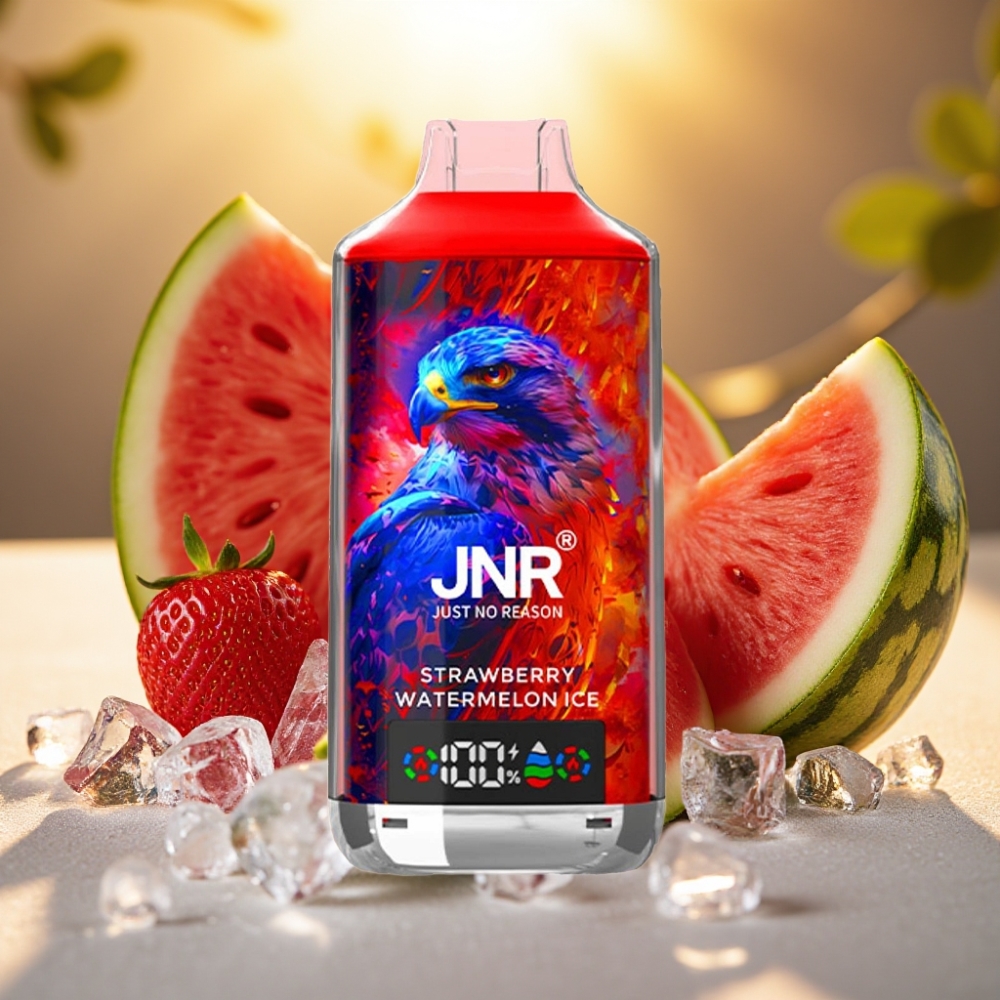 JNR Falcon X 18000 Puffs Fraise Pastèque Glacée - 24ml, Dual Mesh, Type-C