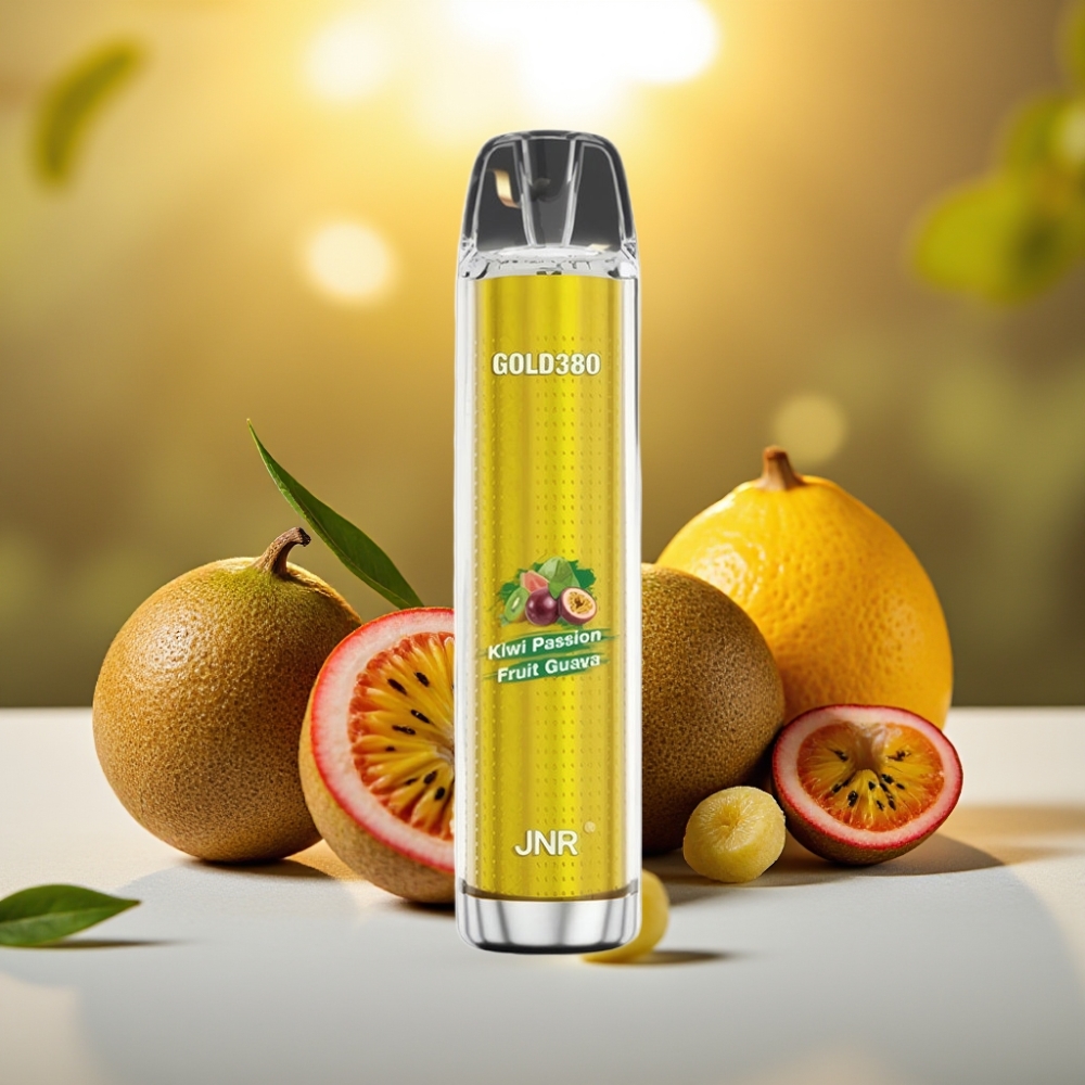JNR Gold380 6000 Puffs Disposable Vape Kiwi Fruit de la Passion Goyave 13ml 5%