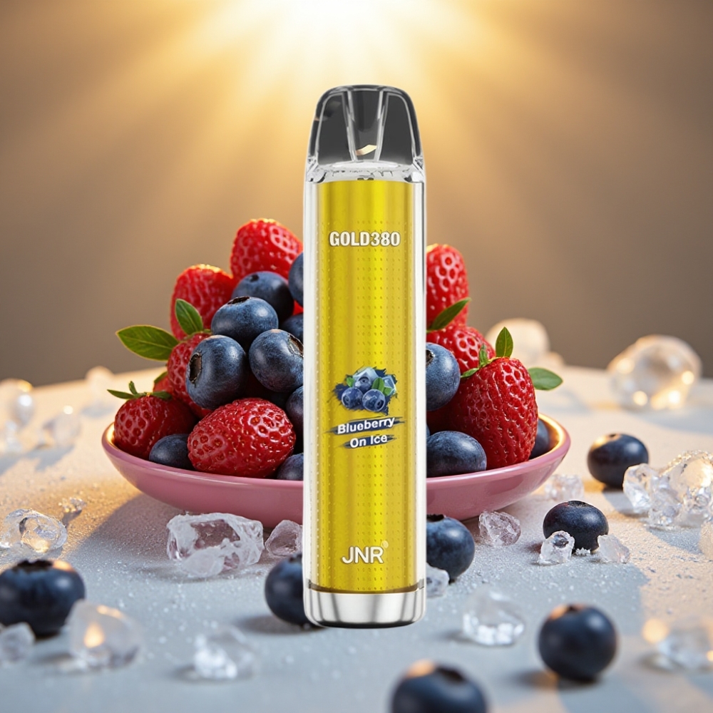 JNR Gold380 6000 Puffs Disposable Vape Myrtille Glacé 6000 Puffs 1500mAh 13ml