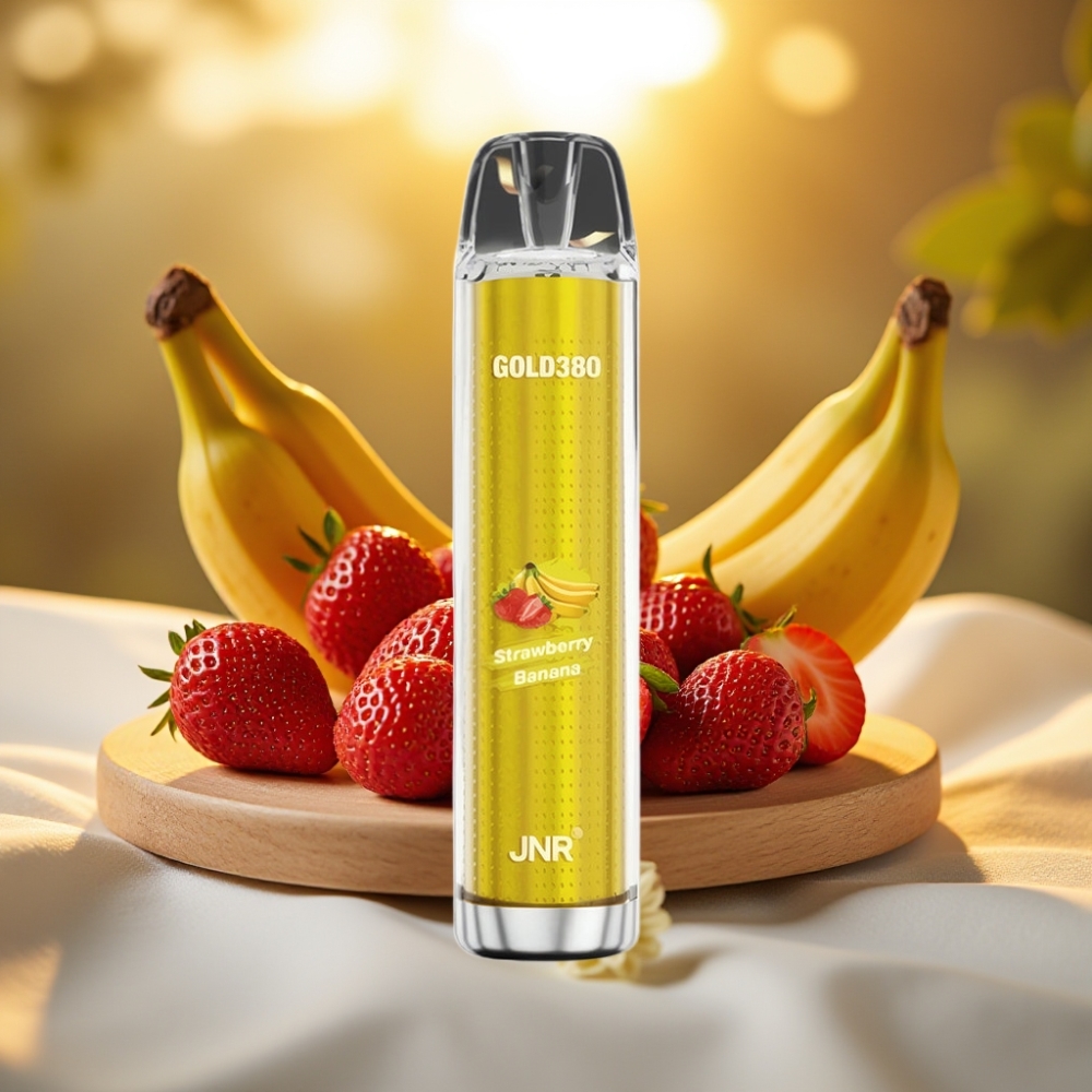 JNR Gold380 6000 Puffs Fraise Banane 1500mAh 13ml 1.0ohm