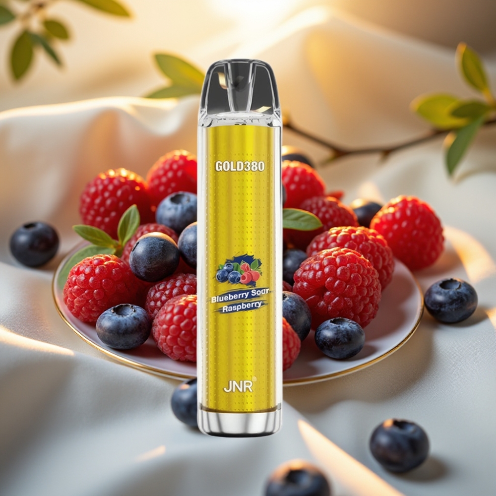 JNR Gold380 6000 Puffs Myrtille Framboise Acidulée 13ml 5% 1.0ohm