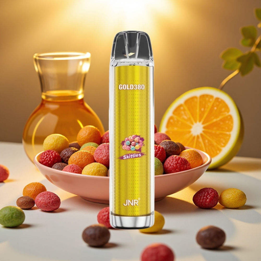 JNR Gold380 6000 Puffs Skittles (Arlequin) 13ml 1500mAh 1.0ohm Mesh Coil