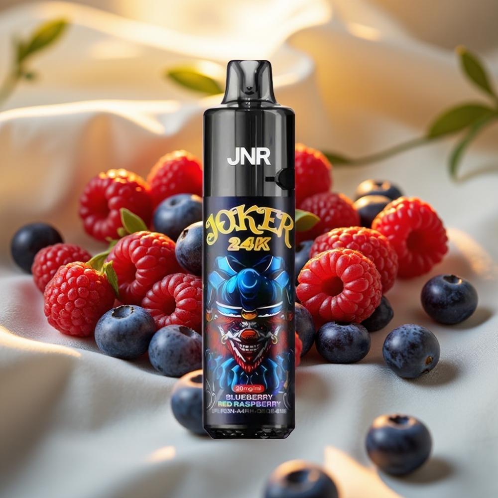 JNR Joker 24K Puffs 2+10ml Rechargeable 800mAh Type-C Myrtille Framboise Rouge