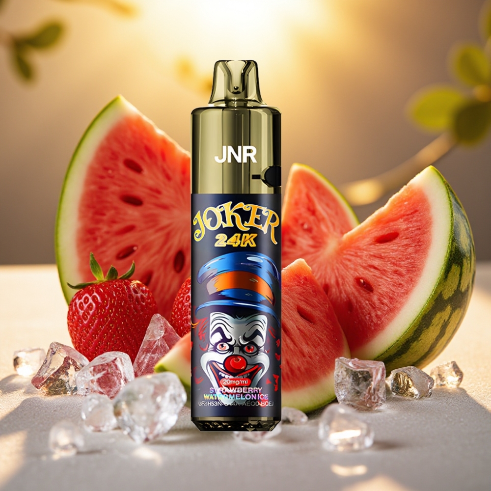 JNR Joker 24K Puffs Disposable Vape Fraise Pastèque Glacée 2+10ml 24000 Puffs 2% nicotine