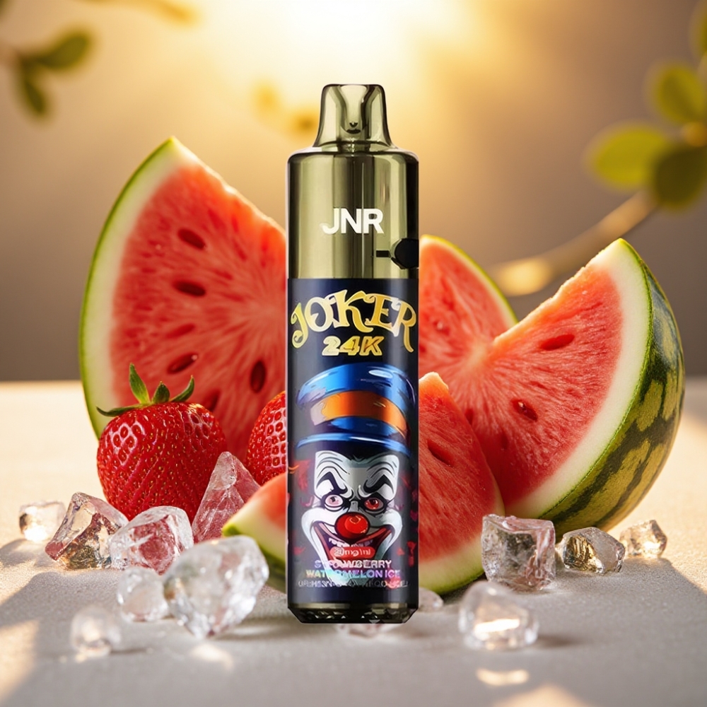 JNR Joker 24K Puffs Disposable Vape Fraise Pastèque Glacée 2+10ml 24000 Puffs 2% nicotine