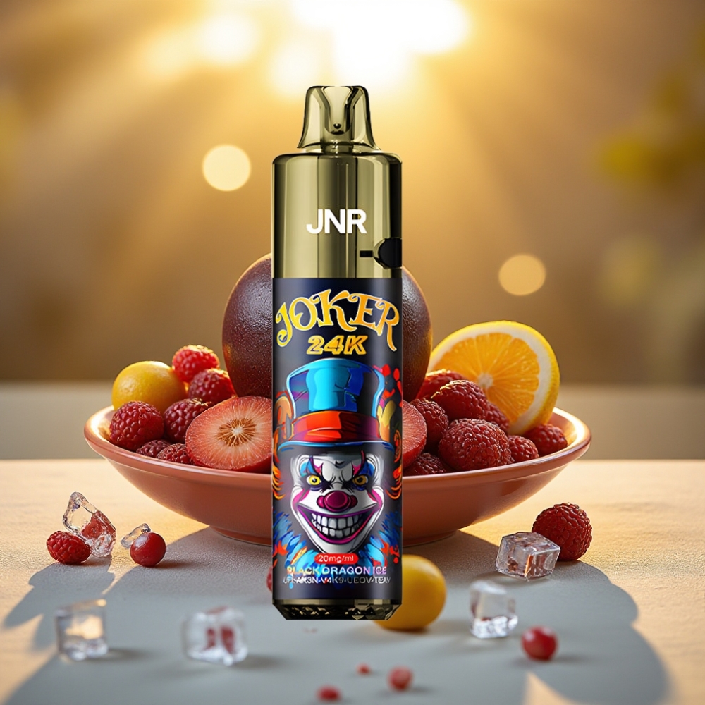 JNR Joker 24K Puffs Dragon Noir Glacé - 24000 Puffs, 2% Nicotine, 10ml