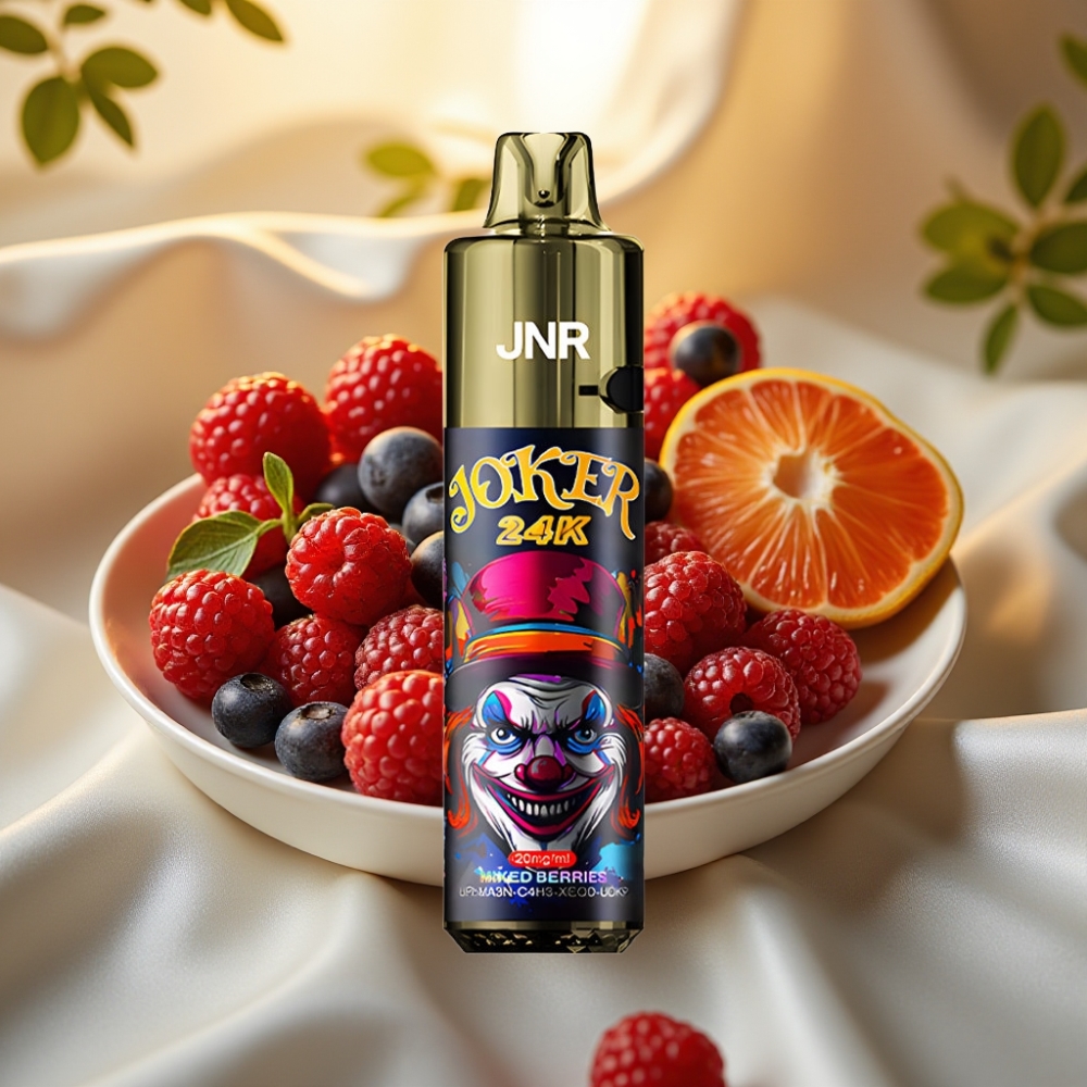 JNR Joker 24K Puffs Pod Jetable Rechargeable 2+10ml 800mAh Type-C Baies Mixtes