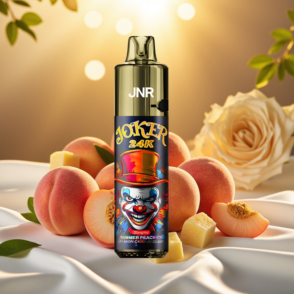 JNR Joker 24K Puffs Puff Rechargeable 2+10ml 800mAh Type-C Pêche Glacée Été
