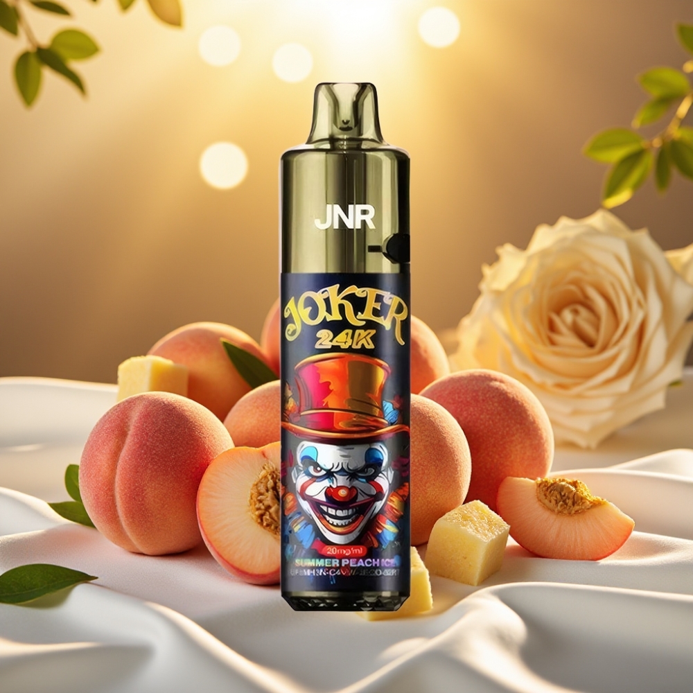 JNR Joker 24K Puffs Puff Rechargeable 2+10ml 800mAh Type-C Pêche Glacée Été