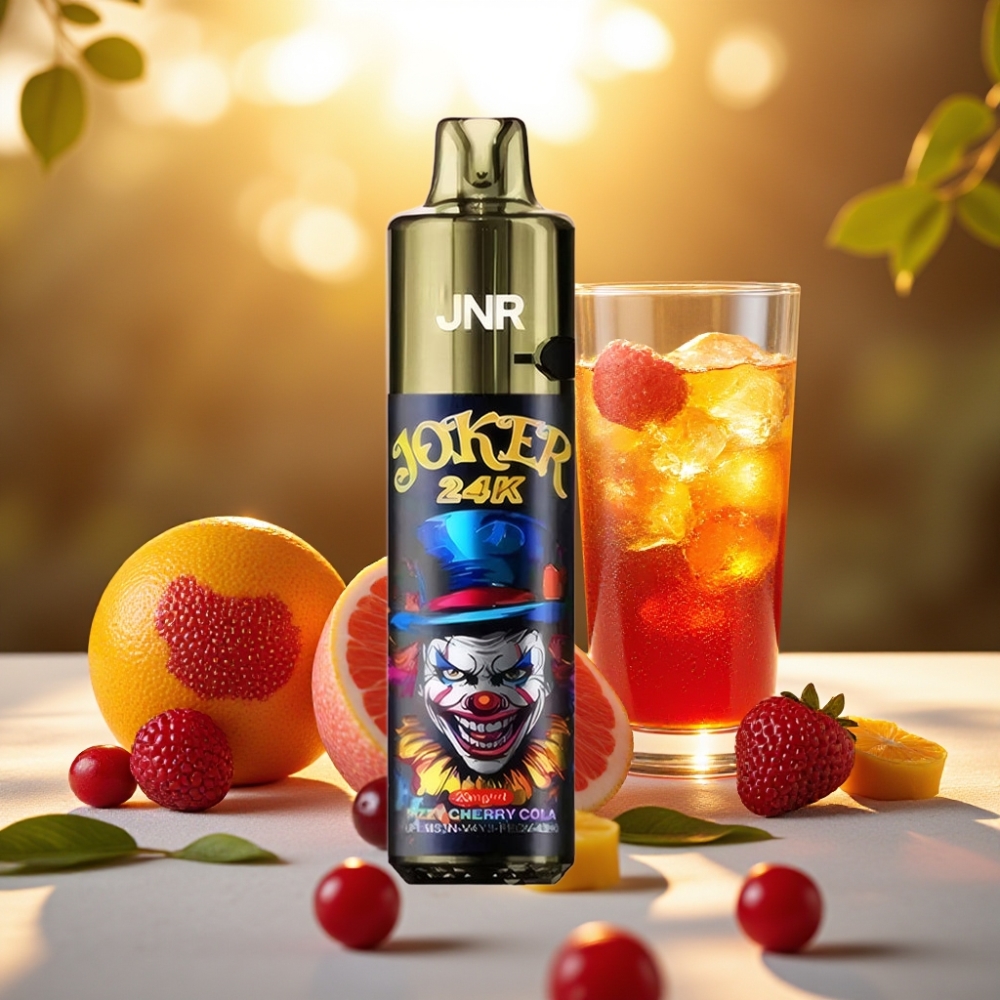 JNR Joker 24K Puffs Rechargeable 2+10ml Cherry Cola Pétillante 800mAh 24000 Puffs