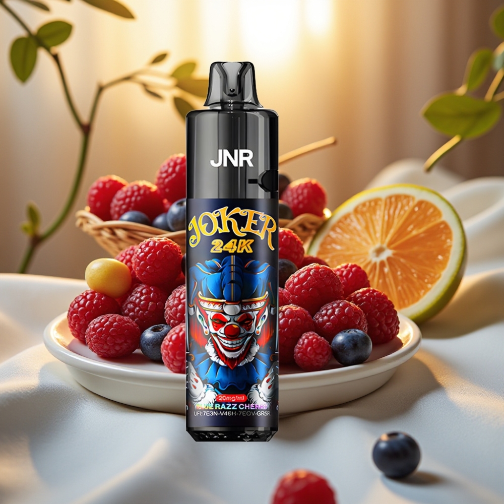JNR Joker 24K Puffs Rechargeable Pod 2+10ml 800mAh Type-C Bleu Cerise Framboise