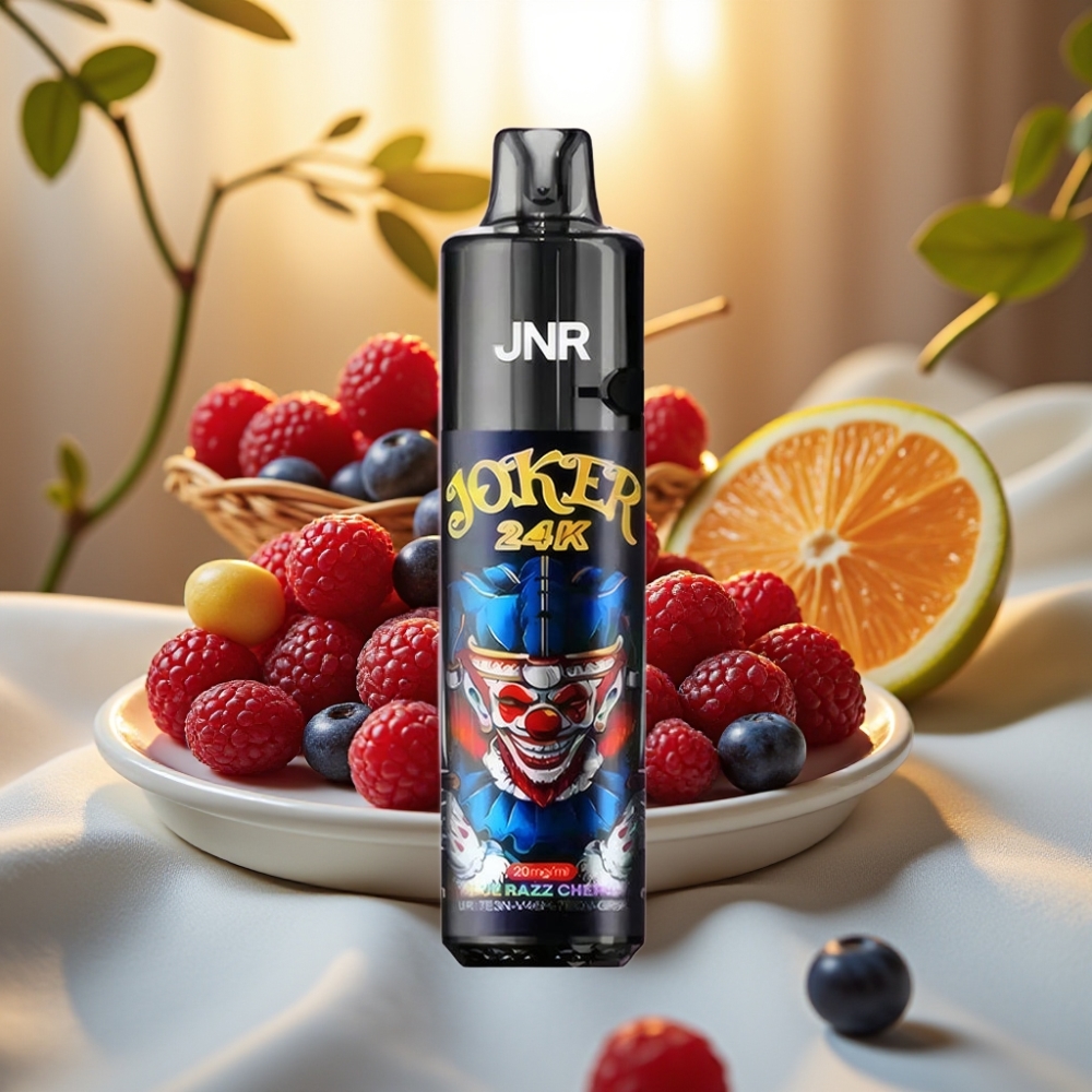 JNR Joker 24K Puffs Rechargeable Pod 2+10ml 800mAh Type-C Bleu Cerise Framboise