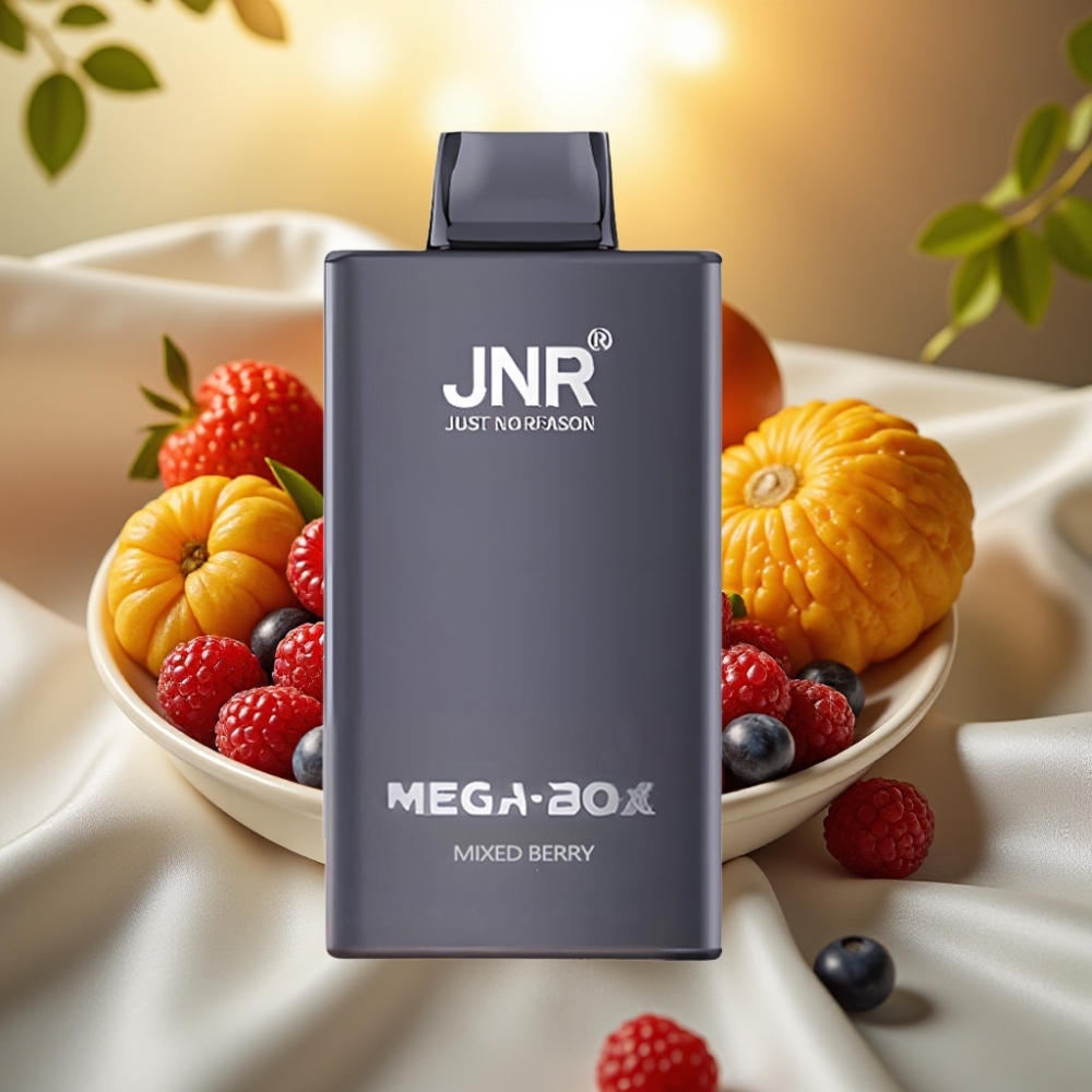 JNR Mega Box 25000 Puffs Baie Mixte, 30ml, 850mAh, Dual Mesh Coil