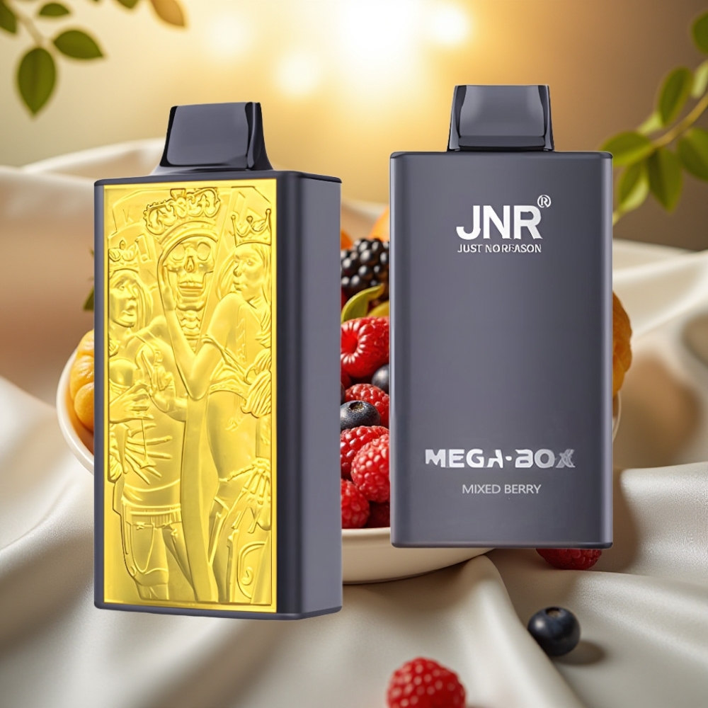 JNR Mega Box 25000 Puffs Baie Mixte, 30ml, 850mAh, Dual Mesh Coil