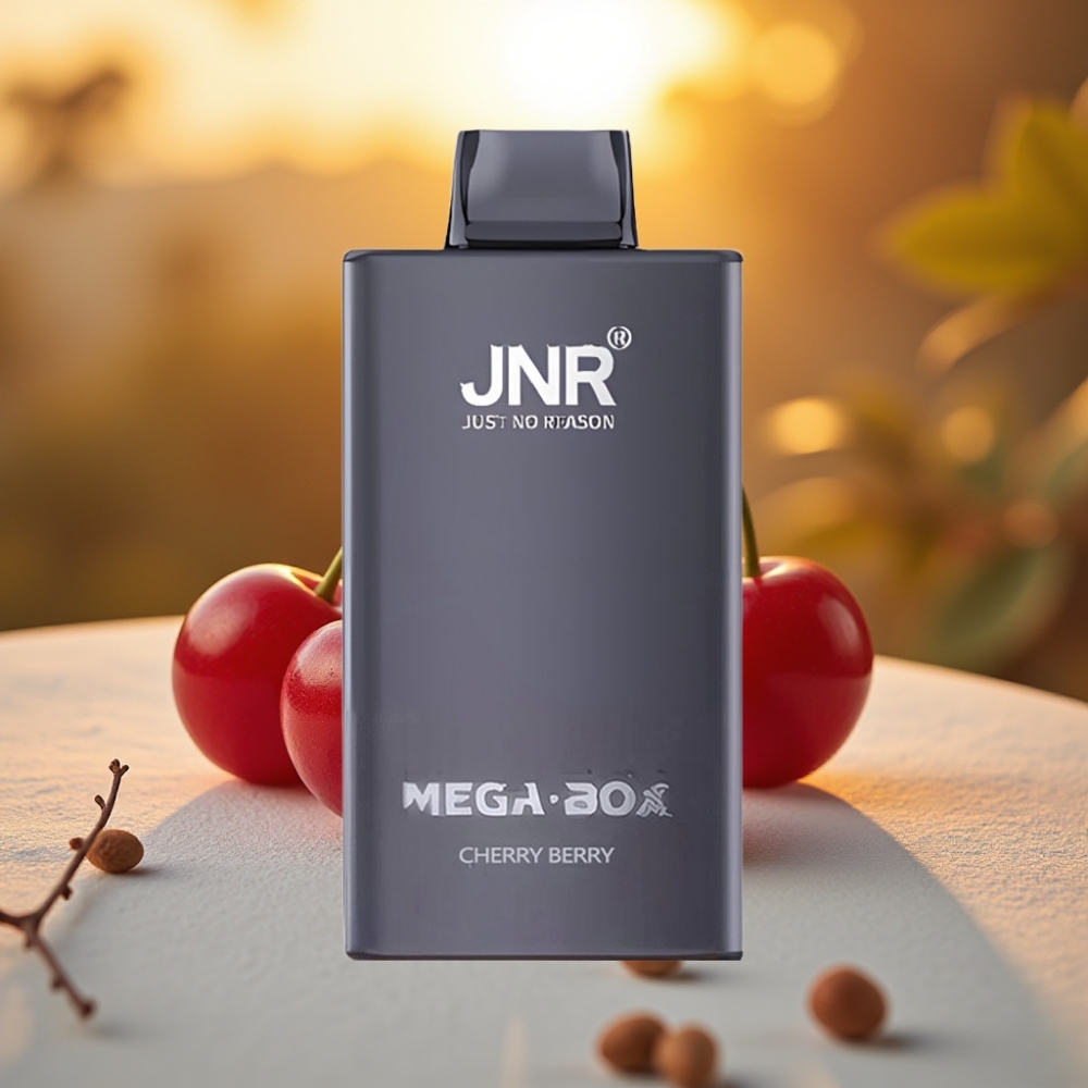JNR Mega Box 25000 Puffs Cerise-Baies, 30ml, 850mAh, Dual Mesh