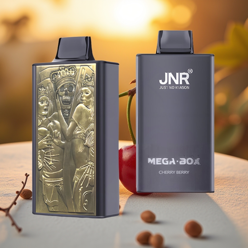 JNR Mega Box 25000 Puffs Cerise-Baies, 30ml, 850mAh, Dual Mesh
