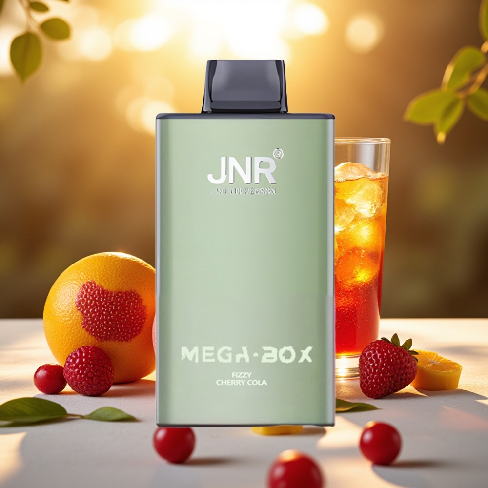 JNR Mega Box 25000 Puffs Cerise Cola Pétillante 30ml 850mAh Dual Mesh