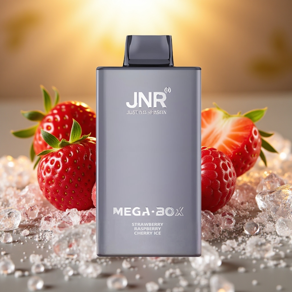 JNR Mega Box 25000 Puffs Disposable Vape Fraise Framboise Cerise Glace 30ml 850mAh