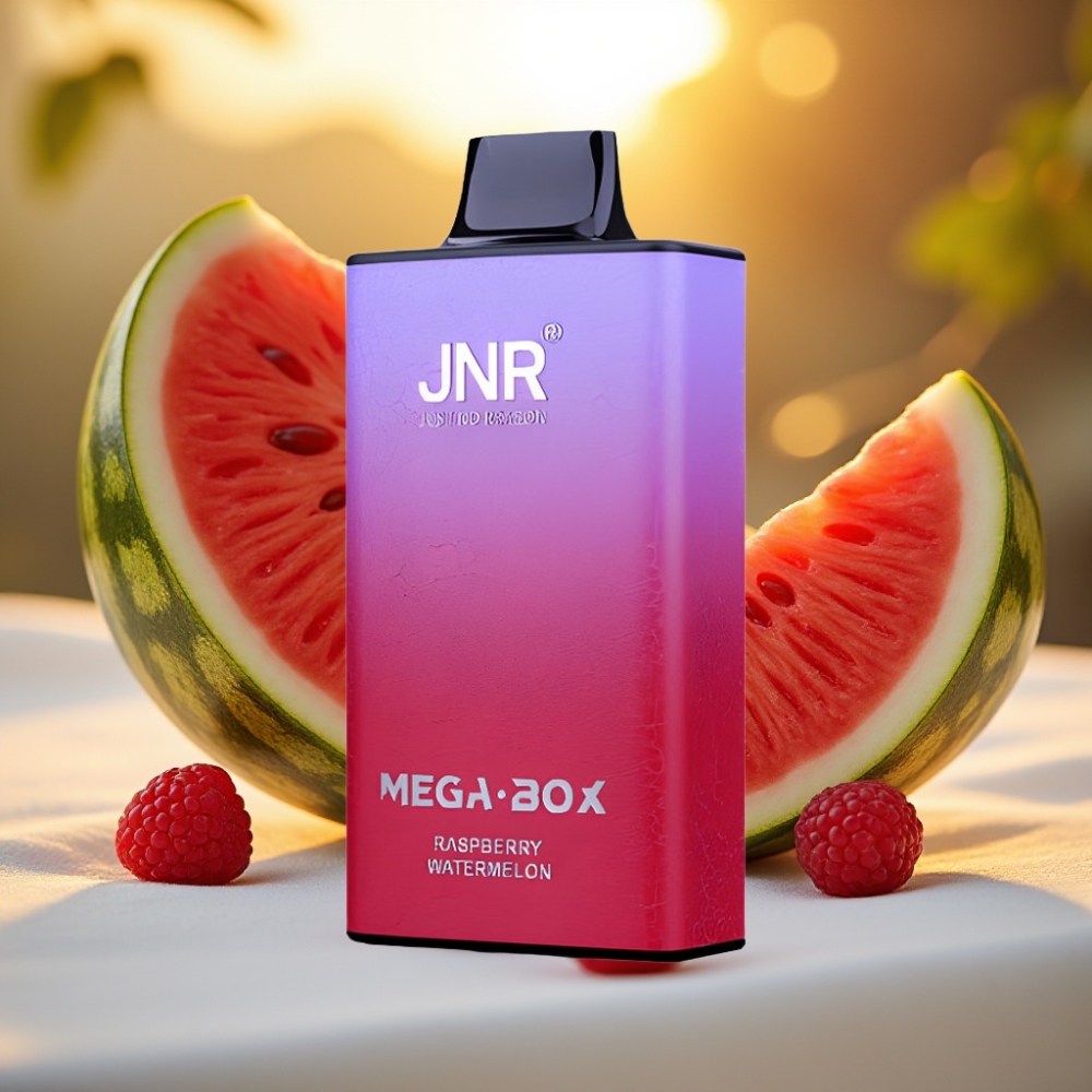 JNR Mega Box 25000 Puffs Disposable Vape Framboise Pastèque - 30ml, 850mAh, Dual Mesh