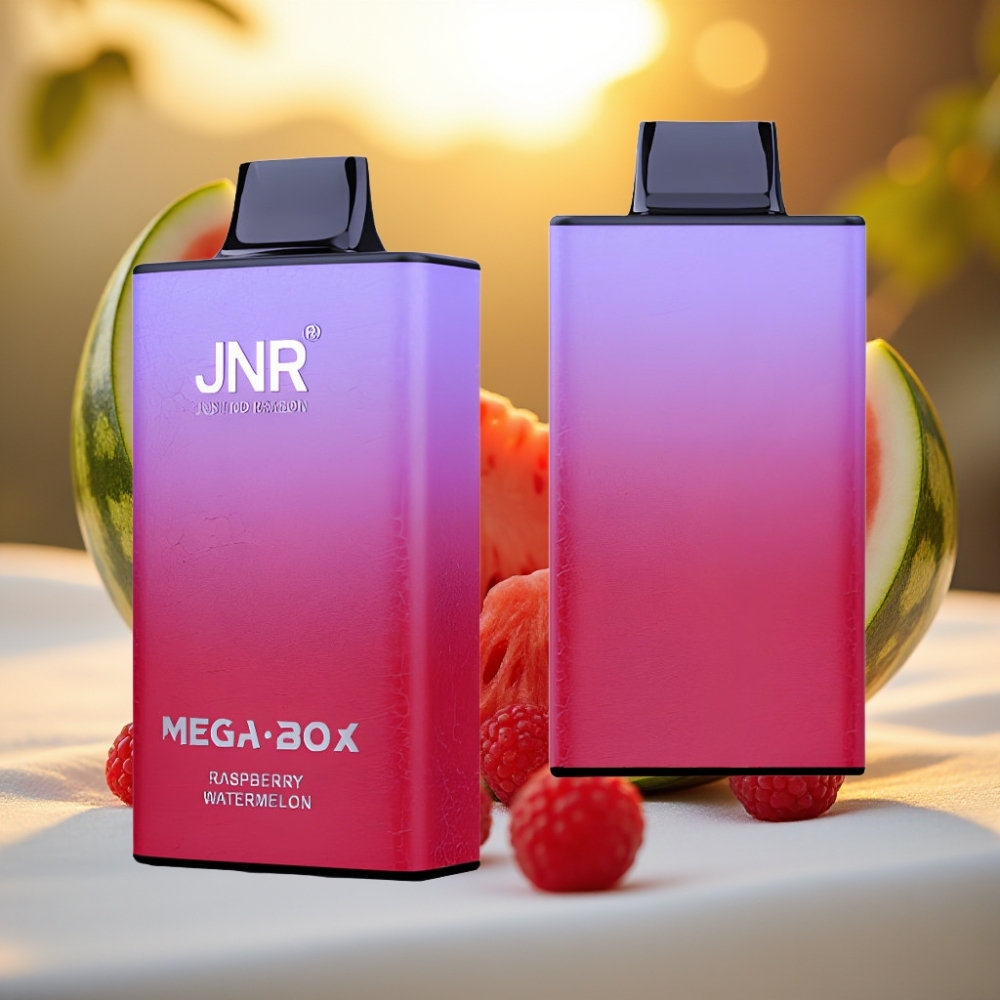JNR Mega Box 25000 Puffs Disposable Vape Framboise Pastèque - 30ml, 850mAh, Dual Mesh