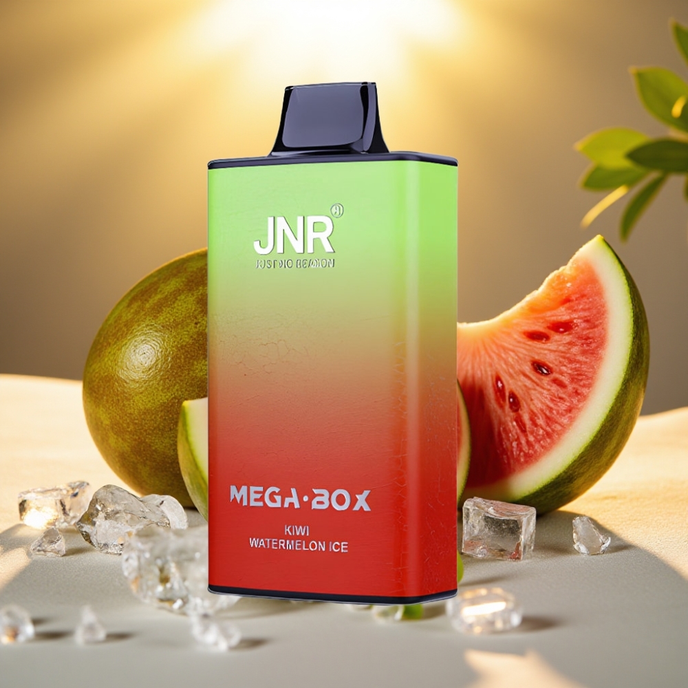 JNR Mega Box 25000 Puffs Disposable Vape Kiwi Pastèque Glacé - 30ml, 850mAh, Dual Mesh