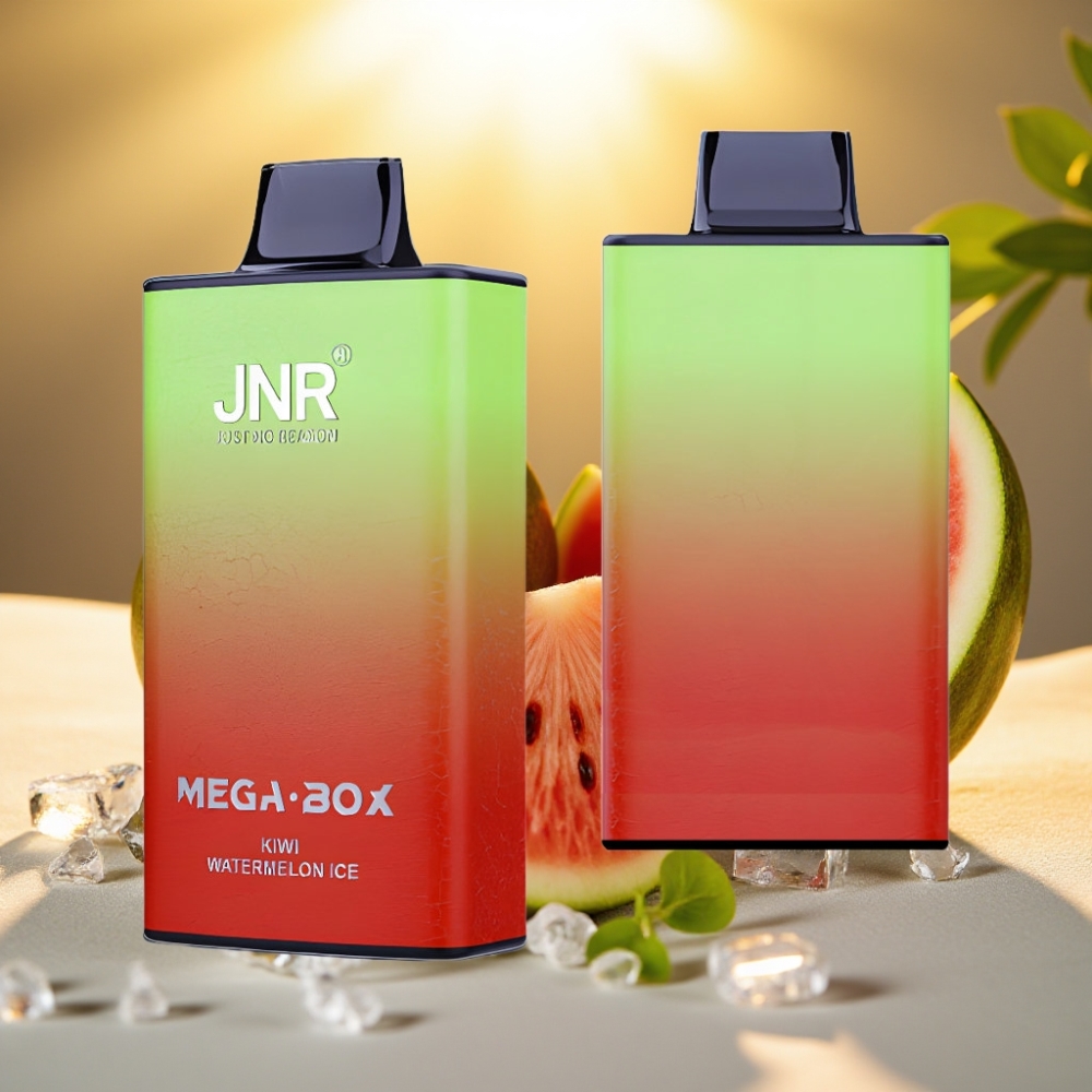 JNR Mega Box 25000 Puffs Disposable Vape Kiwi Pastèque Glacé - 30ml, 850mAh, Dual Mesh