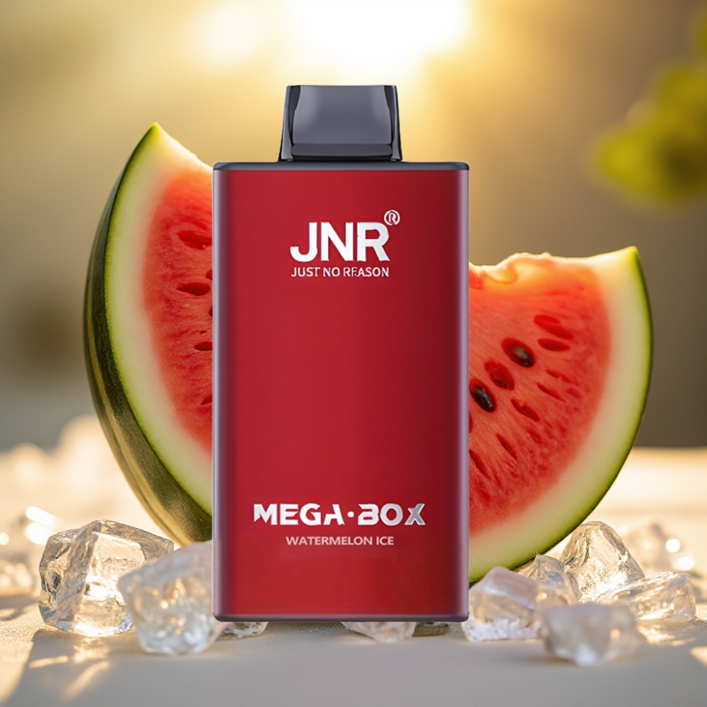 JNR Mega Box 25000 Puffs Pastèque Glacée - 30ml, 850mAh, Dual Mesh