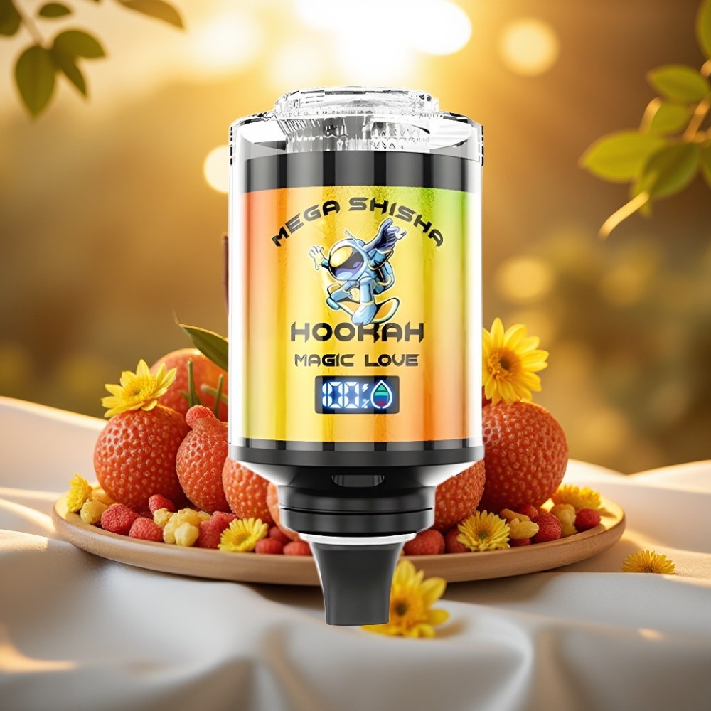 JNR Mega Shisha Hookah Desktop Compatibility 100K 60ml 2200mAh Type-C Amour Magique