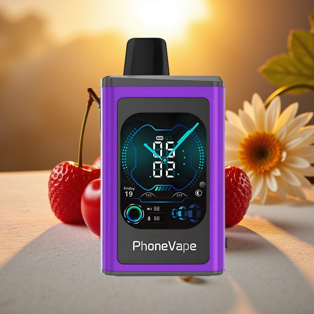 JNR PhoneVape 30000 bouffées Rechargeable Type-C Cerise Fraise Framboise