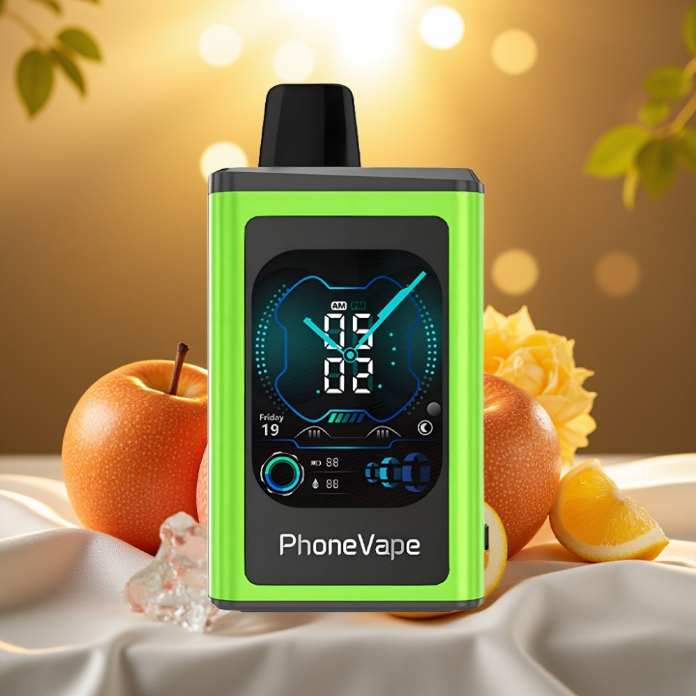 JNR PhoneVape 30000 bouffées Rechargeable Type-C Pomme Acidulée Glace