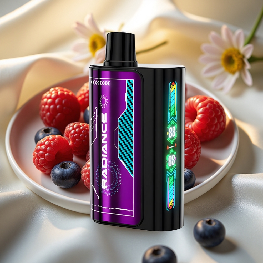 JNR Radiance 31000 Puffs - 28ml, 950mAh, Type-C, MYRTILLE FRAMBOISE ACIDE