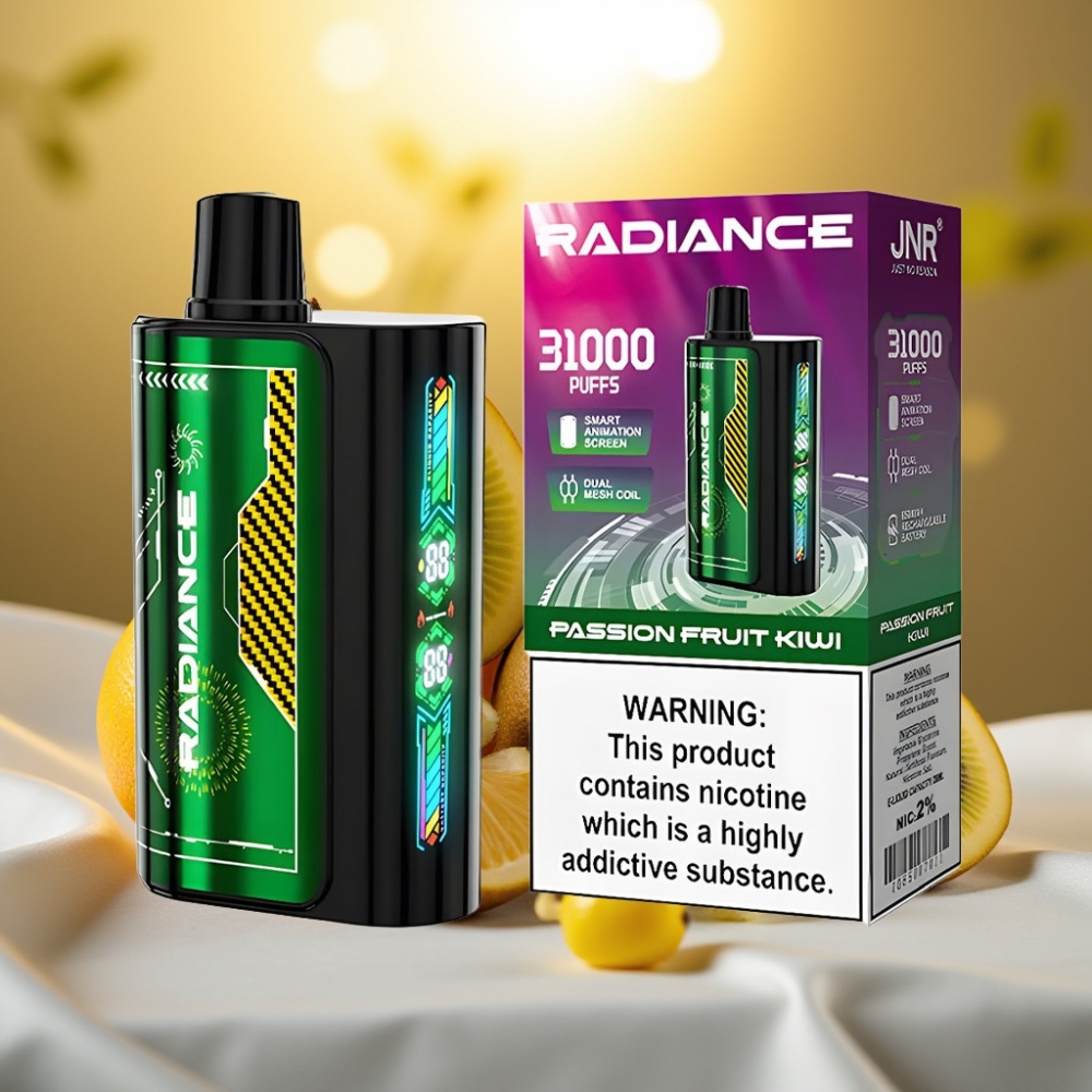 JNR Radiance 31000 Puffs Disposable Vape FRUITS DE LA PASSION KIWI 28ml 950mAh