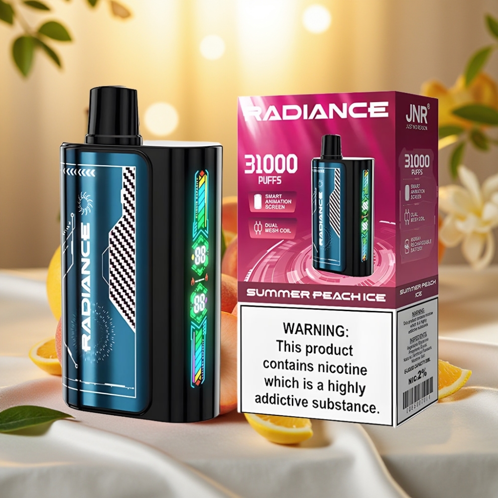 JNR Radiance 31000 Puffs Pêche Glacée d\'Été, 28ml, 950mAh