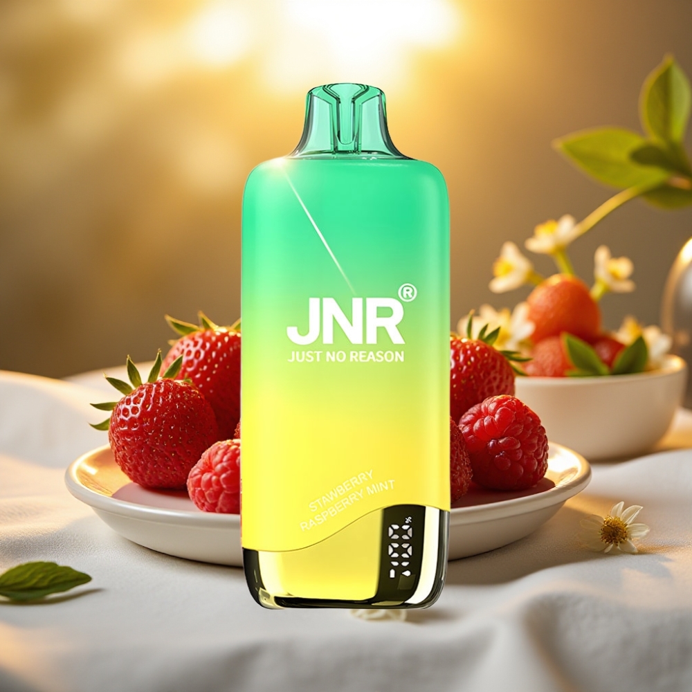 JNR Rainbow 10500 Puffs Disposable Vape Fraise Framboise Menthe - 18ml 5% 10500 Puffs