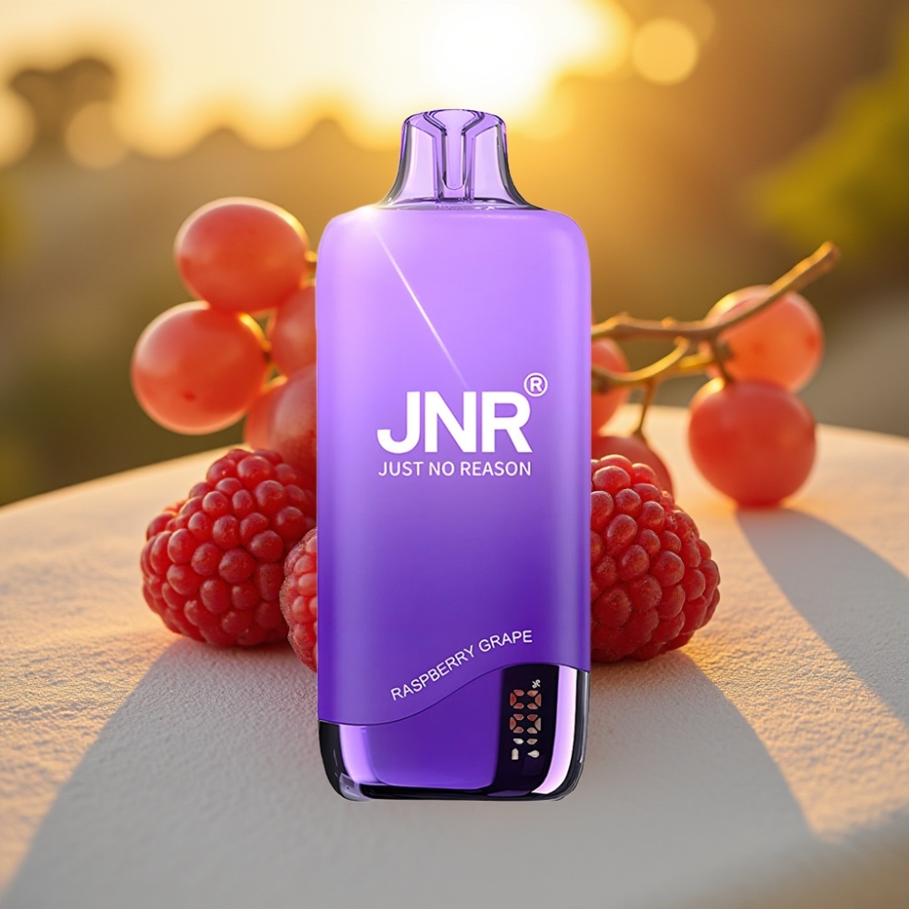 JNR Rainbow 10500 Puffs Disposable Vape Framboise Raisin 18ml 5% USB-C