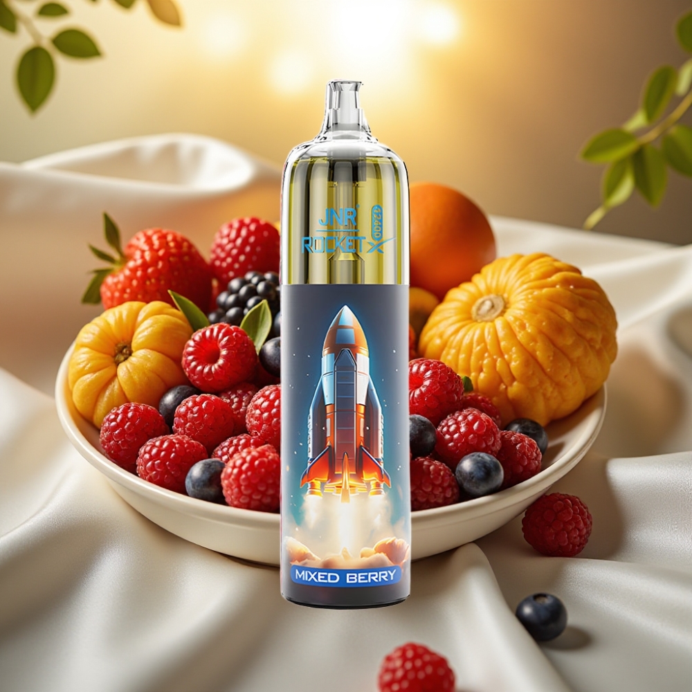 JNR Rocket-X 12400 Puffs Baie Mixte Airflow Réglable RGB 1.2ohm 850mAh 25ml Type-C